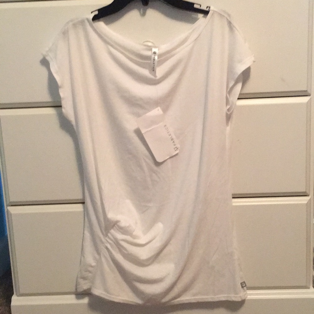 NWT White fabletics shirt very comfy and soft.